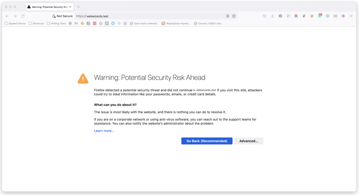 HTTPS сайт без SSL Firefox