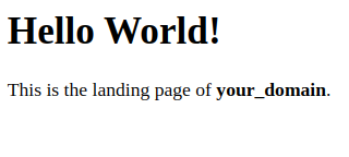 index html example page