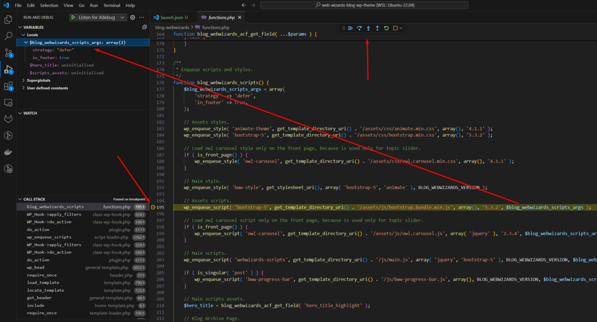 Отстраняване на грешки в WordPress- debigger in progress