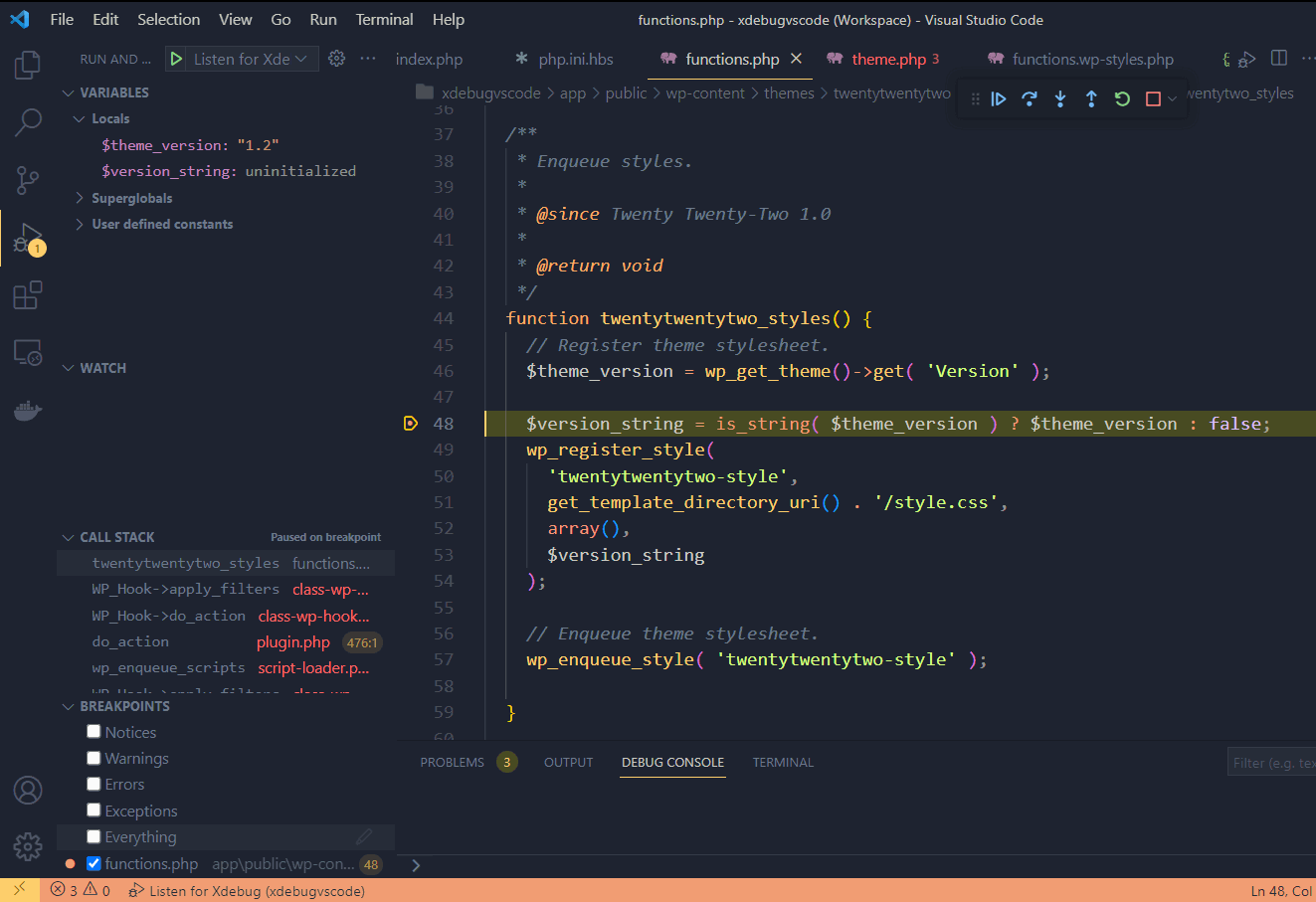 xdebug-wordpress-vscode - Отстраняване на грешки в WordPress