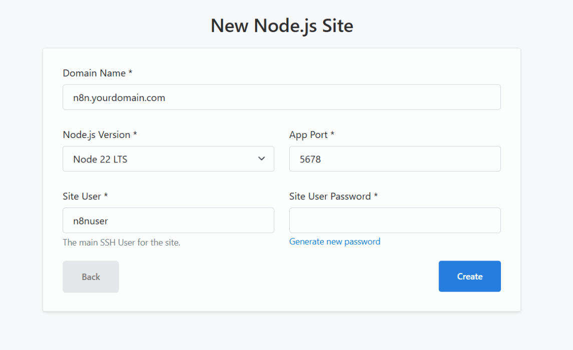 New Node.js site