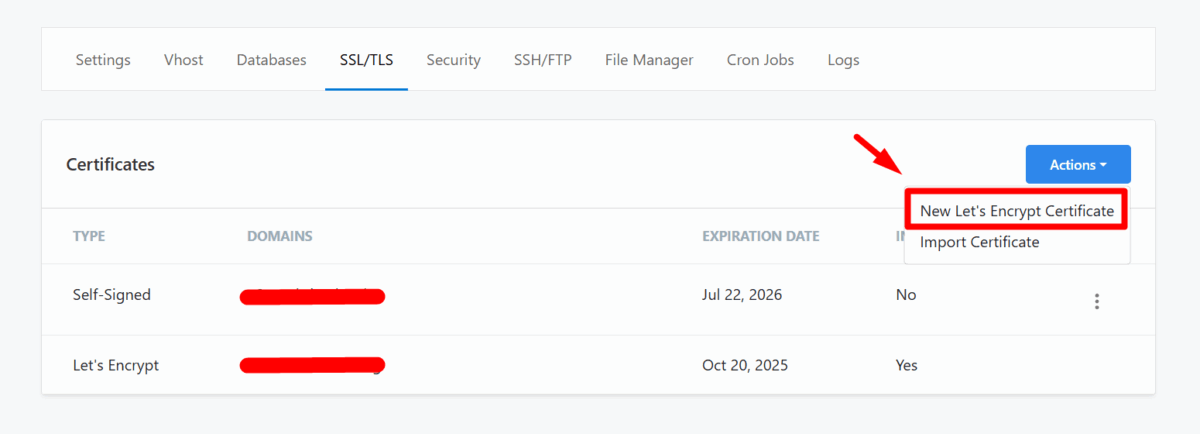 install new SSL